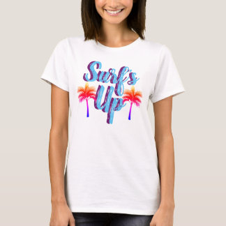 Surf's Up Summer Sunset Palm Trees T-Shirt