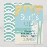 Surf's Up Surfboards Beach Boy Birthday
