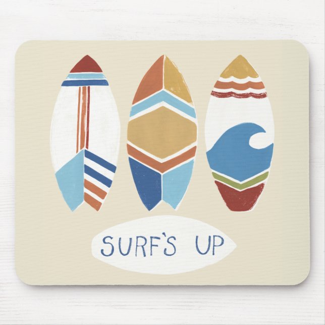Surf's Up! Surfboards Mouse Pad (Front)