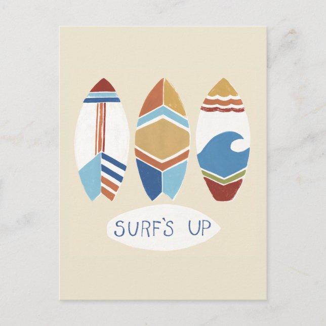 Surf's Up! Surfboards Postcard (Front)
