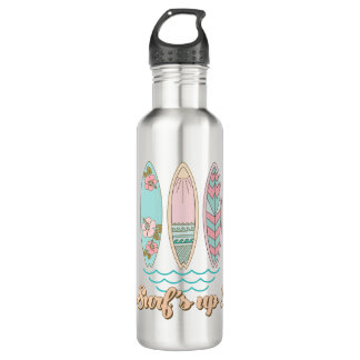 Surf's Up Surfboards Summer Beach Life 710 Ml Water Bottle