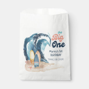 Surf's Up   The Big One Beach Baby Birthday Favour Bags