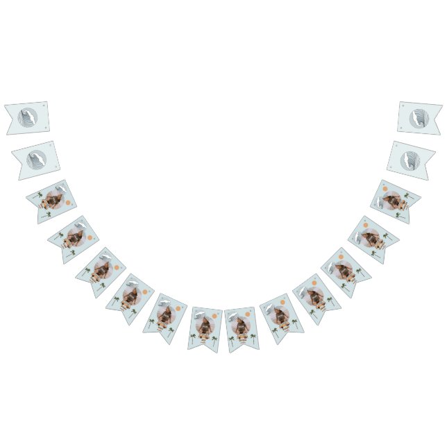 Surf's Up The Big One First Birthday Bunting Flags (All)