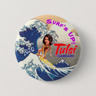 Surf's Up! Tulsi 2020 6 Cm Round Badge
