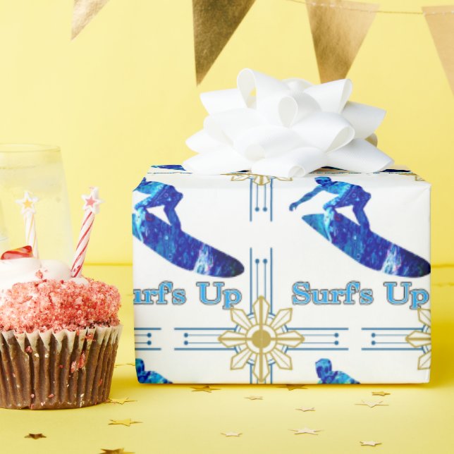 Surf's Up Wrapping Paper (Birthday Party)