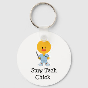 Surg Tech Chick Keychain
 Key Ring