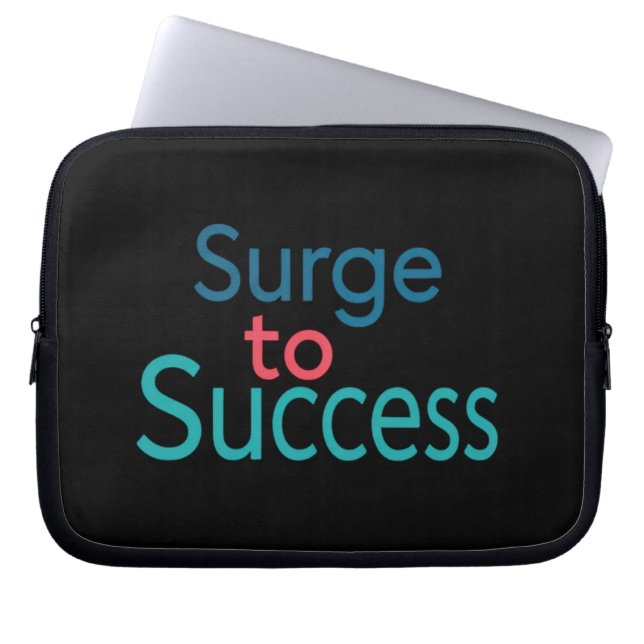 Surge to Success  Laptop Sleeve (Front)