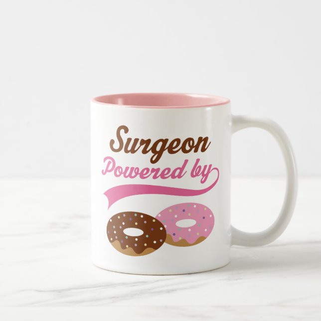 Surgeon Funny Gift Two-Tone Coffee Mug (Right)