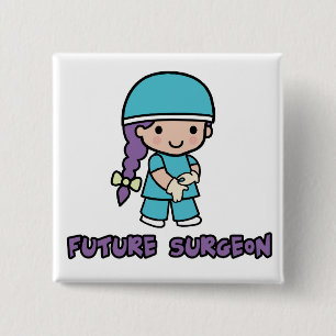 Surgeon (girl) 15 cm square badge