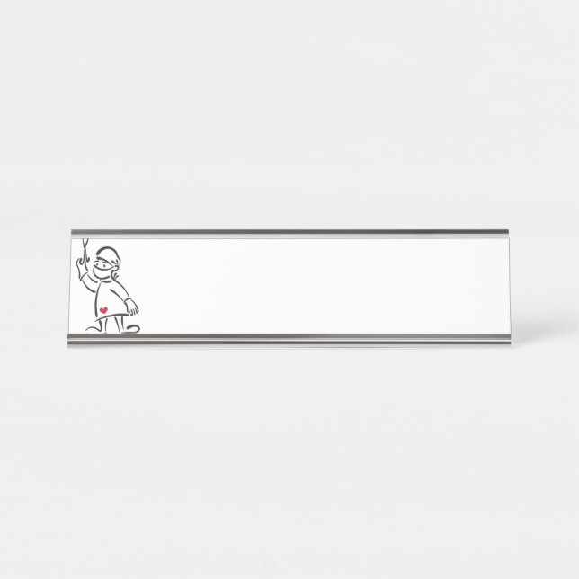 Surgeon Outline Desk Name Plate (Front)