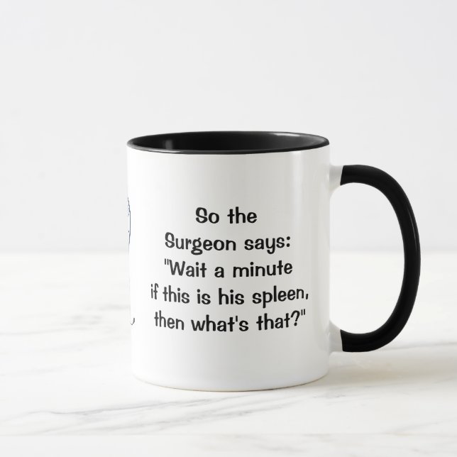 Surgeon Says Spleen Mug (Right)