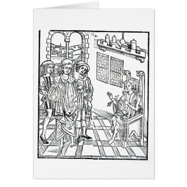 Surgeon visits a man with arrow wounds, from 'Das (Front)