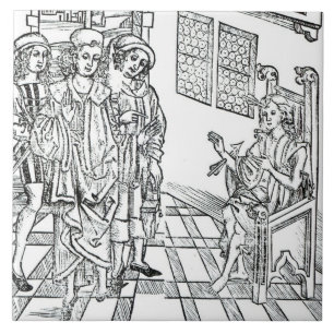 Surgeon visits a man with arrow wounds, from 'Das Tile