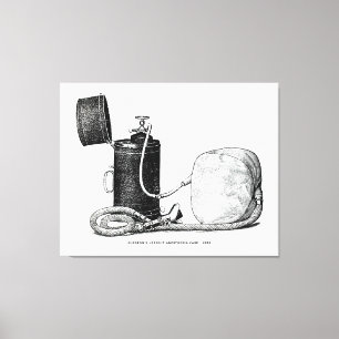 Surgeon's Upright Anaesthesia Case 1896 Canvas Print