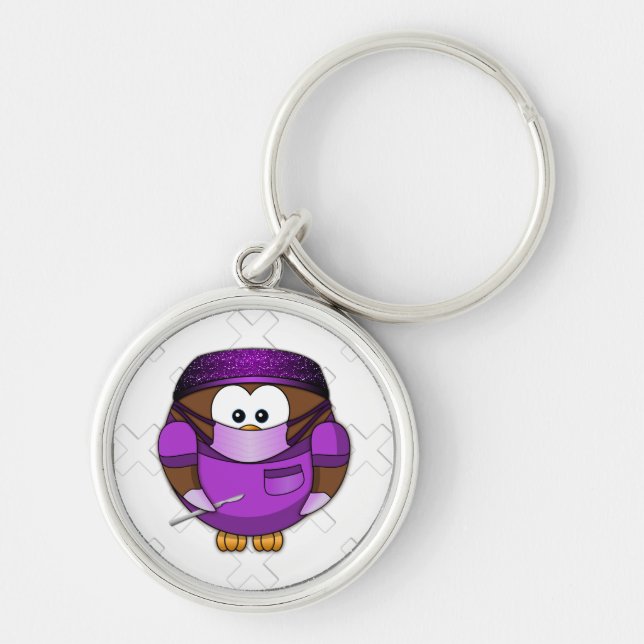 surgeowl girl - key ring (Front)