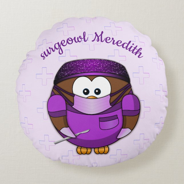 surgeowl girl - pillow (Front)