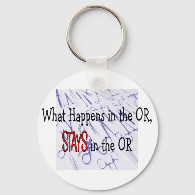 Surgery Professionals Gifts Key Ring (Front)