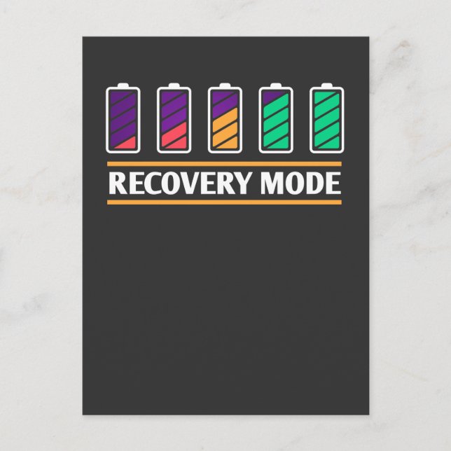 Surgery Recovery Mode Battery Operation Postcard (Front)