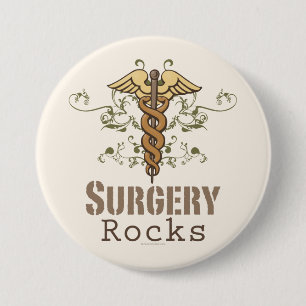 Surgery Rocks Surgeon Button