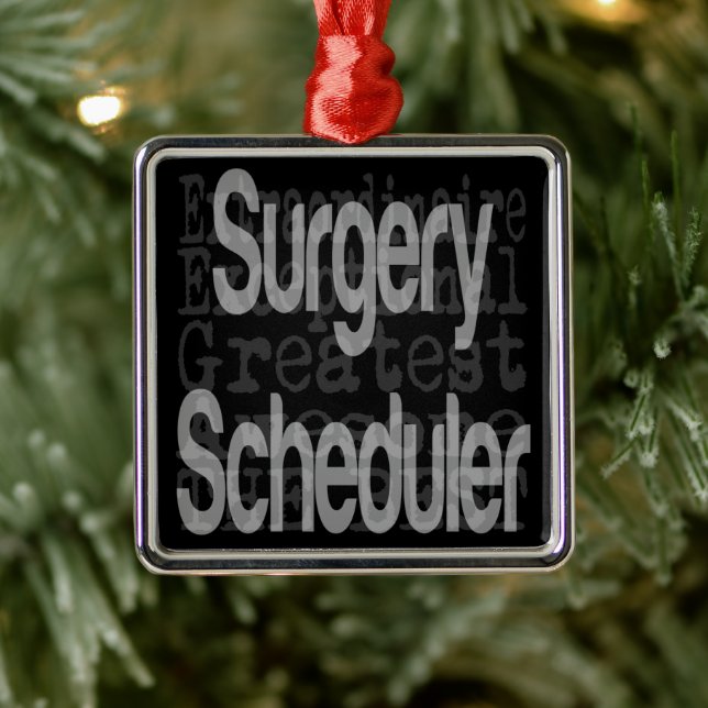 Surgery Scheduler Extraordinaire Metal Tree Decoration (Tree)