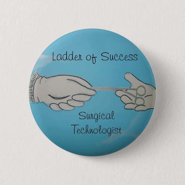 Surgery tech gifts 6 cm round badge (Front)