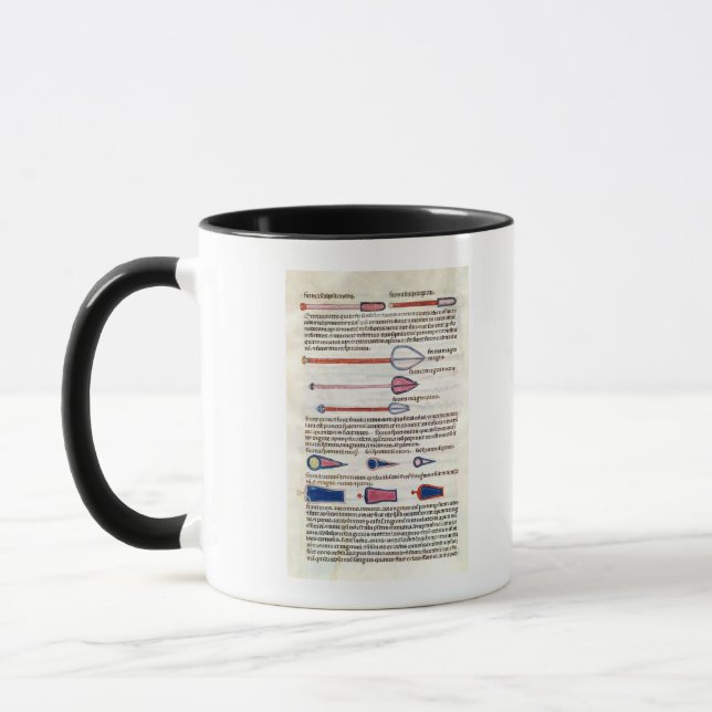 Surgical instruments from a treatise mug (Left)