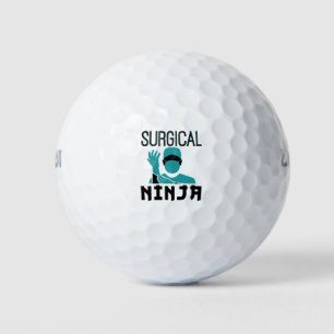 Surgical Ninja Scrub Tech Technologist Golf Balls