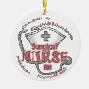 Surgical Nurse Axiom Ceramic Tree Decoration
