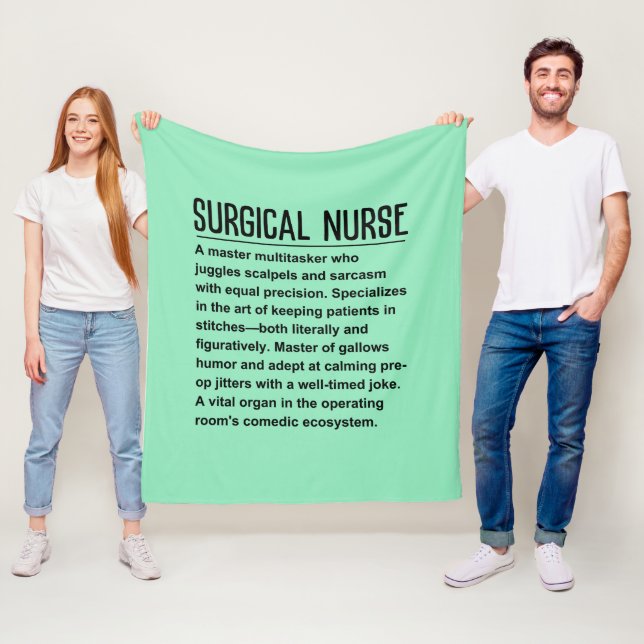 Surgical nurse fleece blanket (In Situ)