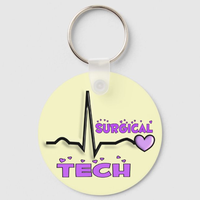 Surgical Tech Gifts  QRS Design Key Ring (Front)