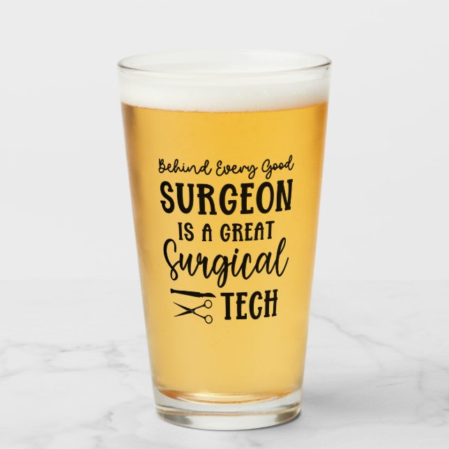 Surgical Tech | Surgical Technologist Appreciation Glass (Front Filled)