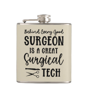 Surgical Tech Surgical Technologist Appreciation Hip Flask