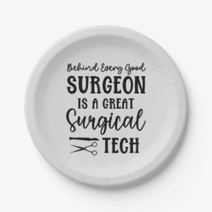 Surgical Tech   Surgical Technologist Appreciation Paper Plate