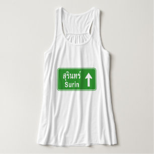 Surin Ahead ⚠ Thai Highway Traffic Sign ⚠ Singlet