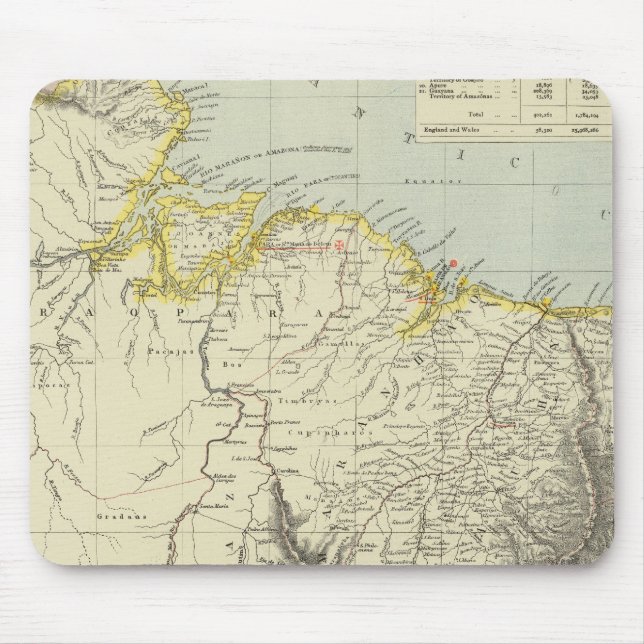 Surinam and Brazil Mouse Pad (Front)