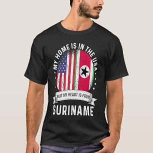 Suriname American Patriot Grown Proud Home USA Fla T-Shirt