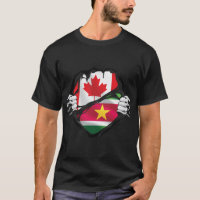 Suriname Canadian Hands Ripped Roots Flag