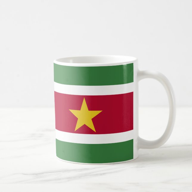  Suriname Flag Ceramic Coffee Mug (Right)