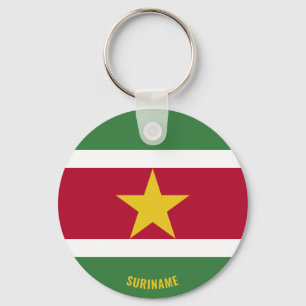 Suriname Flag Charming Patriotic Key Ring