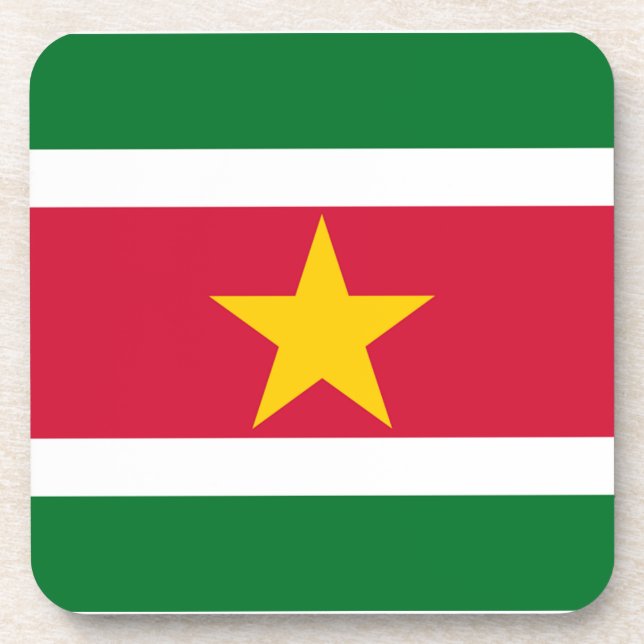 Suriname Flag Coaster (Front)