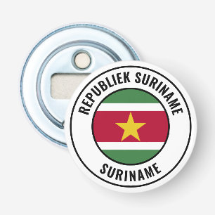 Suriname Flag Gorgeous Patriotic Bottle Opener