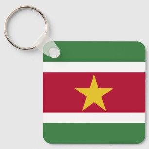 Suriname Flag Key Ring