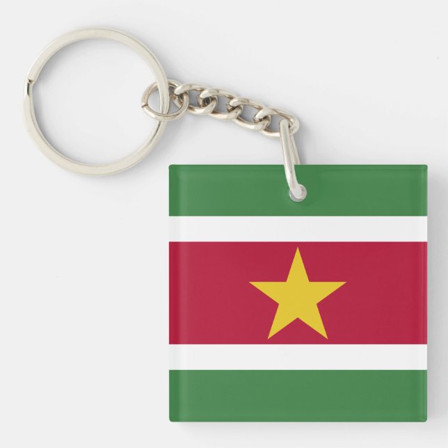 Suriname Flag Key Ring (Front)