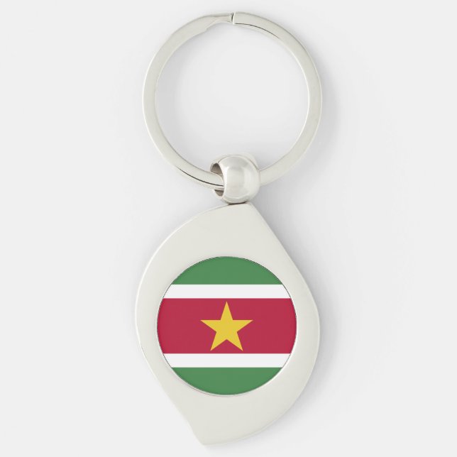 Suriname Flag Key Ring (Front)