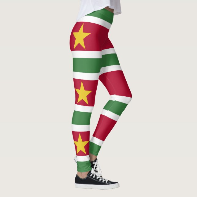 Suriname Flag Leggings (Right)
