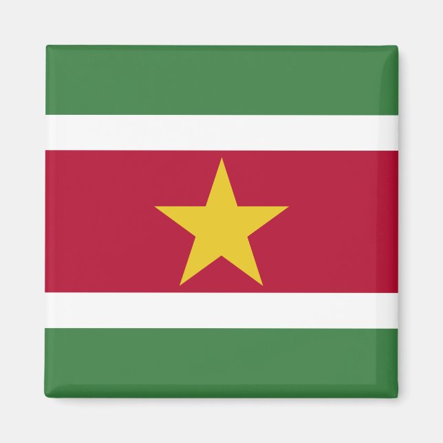 Suriname Flag Magnet (Front)