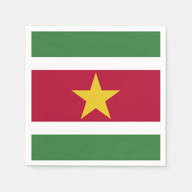 Suriname Flag Napkin (Front)