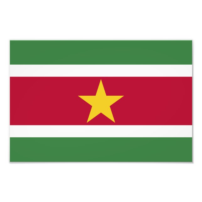 Suriname Flag Photo Print (Front)