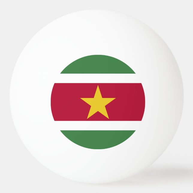 Suriname Flag Ping Pong Ball (Front)