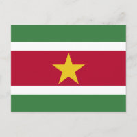 Suriname Flag Postcard
